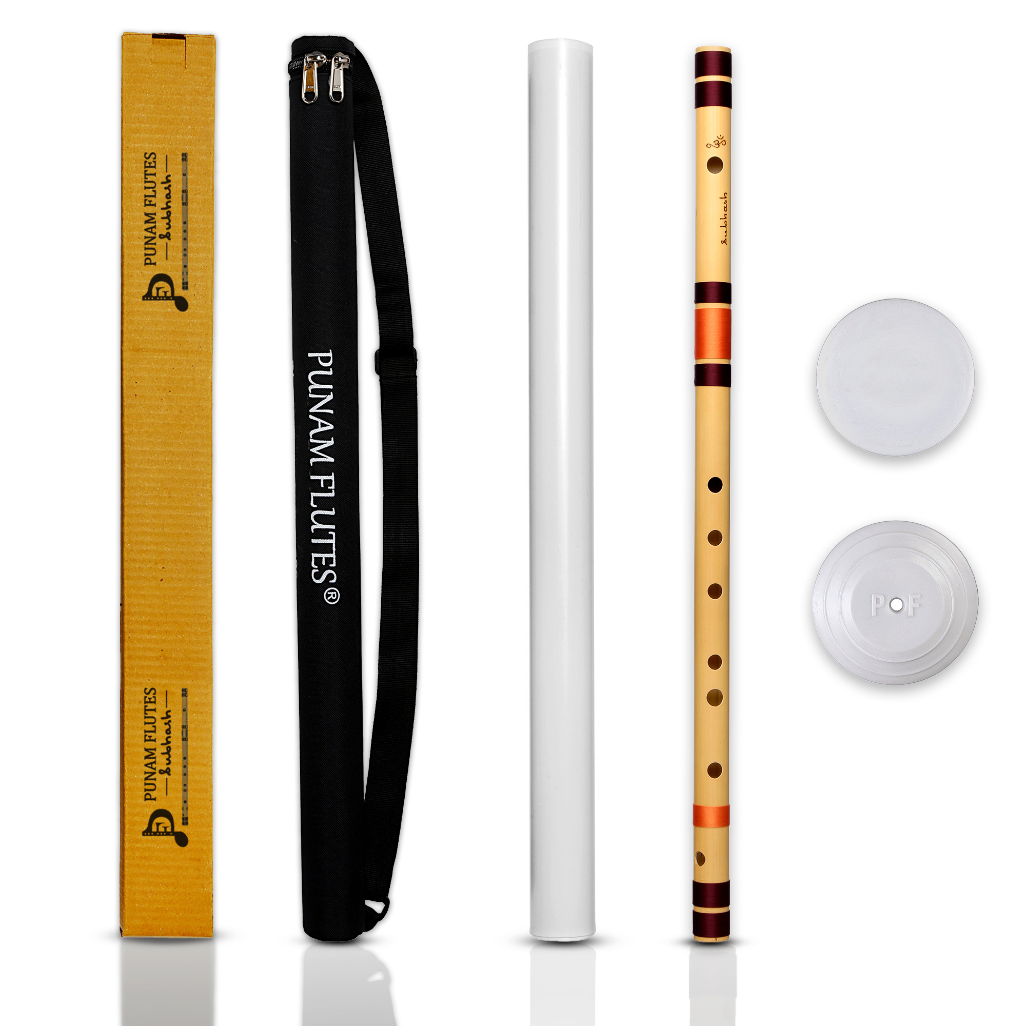 G Natural Base Bansuri Flute 25.65 inches (65.15CM)